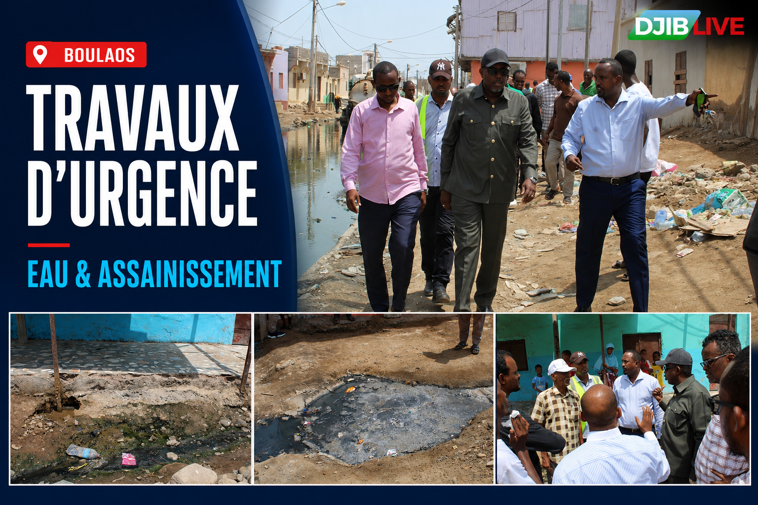 Boulaos : le ministre Radwan Abdillahi Bahdon lance des travaux d’urgence